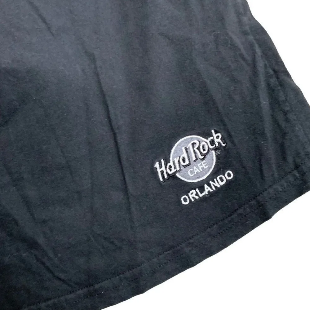 Vintage 90s Hard Rock Cafe Boxer Brief Underwear L Black Elastic Waist